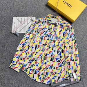 Limited Fendi Long Sleeve Button Shirt for Men Hot 2025 Oder332