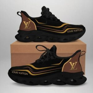 LV Yellow Logo Black Premium Max Soul Shoes Luxury Brand Gifts For Men Women PEA2004