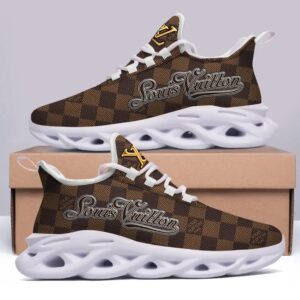 LV Brown Pattern Max Soul Shoes Luxury Brand Gifts For Men Women PEA2006
