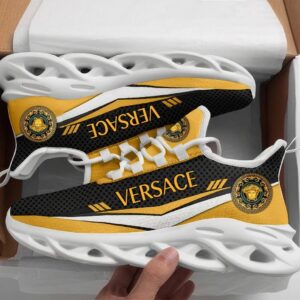 Versa.ce Medusa Yellow Max Soul Shoes Luxury Brand Gifts For Men Women PEA3006