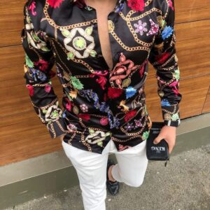 Limited Versa.ce Long Sleeve Button Shirt for Men Hot 2025 PEA31103