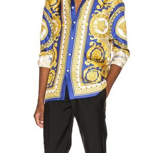 Limited Versa.ce Long Sleeve Button Shirt for Men Hot 2025 PEA31109