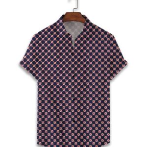 GC red black luxury brand fashion hawaii shirt for men PEA31248