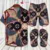 LV LV Hawaii Shirt Shorts Set Luxury Beach Clothing Clothes Outfit For Men DN9180261