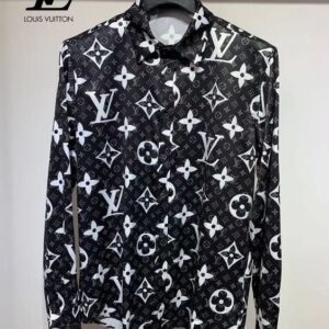 Limited LV Long Sleeve Button Shirt for Men Hot 2025 PEA31615