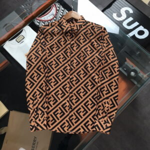 Limited Fendi Long Sleeve Button Shirt for Men Hot 2025 TH3200113