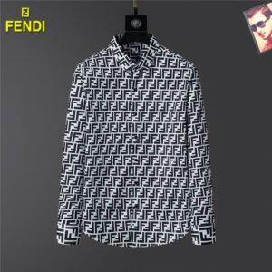 Limited Fendi Long Sleeve Button Shirt for Men Hot 2025 PEA31669