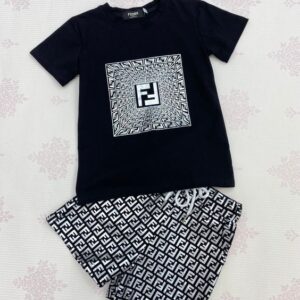 Limited Fendi Brand Unisex T-Shirt+Short Gift Hot 2025 TD300602