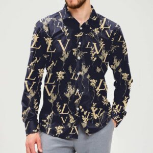 New Arrival LV Long Sleeve Button Shirt for Men Hot 2025 PEA31827