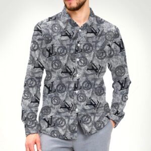 New Arrival LV Long Sleeve Button Shirt for Men Hot 2025 PEA31836
