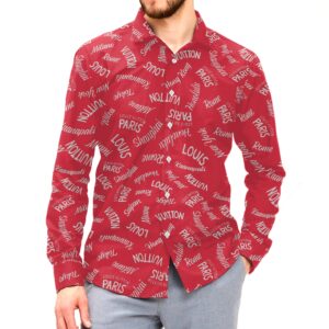 New Arrival LV Long Sleeve Button Shirt for Men Hot 2025 PEA31845