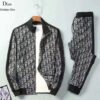Limited Stand Collar Jacket + Sweatpants Dior Luxury Brand Unisex Hot Gift PEA32002