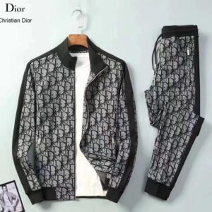 Limited Stand Collar Jacket + Sweatpants Dior Luxury Brand Unisex Hot Gift PEA32002