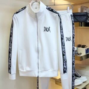 Limited Stand Collar Jacket + Sweatpants Dior Luxury Brand Unisex Hot Gift PEA32003