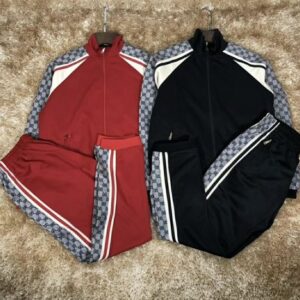 Limited Stand Collar Jacket + Sweatpants GC Luxury Brand Unisex Hot Gift PEA32004