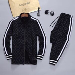 Limited Stand Collar Jacket + Sweatpants LV Luxury Brand Unisex Hot Gift PEA32005