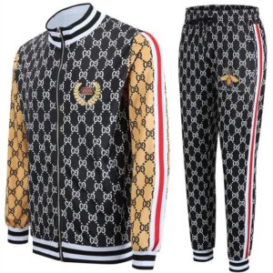 Limited Stand Collar Jacket + Sweatpants Versa.ce Luxury Brand Unisex Hot Gift PEA32009