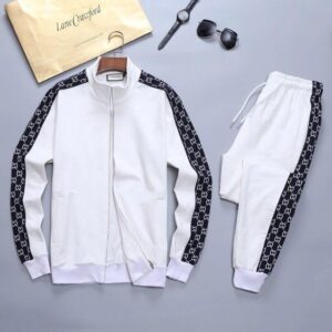 Limited Stand Collar Jacket + Sweatpants GC Luxury Brand Unisex Hot Gift PEA32014