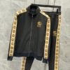Limited Stand Collar Jacket + Sweatpants GC Luxury Brand Unisex Hot Gift PEA32024