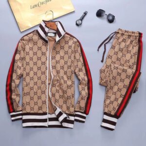 Limited Stand Collar Jacket + Sweatpants GC Luxury Brand Unisex Hot Gift PEA32025