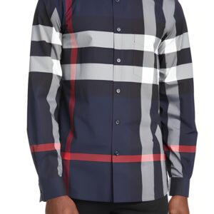 New Arrival Burberry Long Sleeve Button Shirt for Men Hot 2025 PEA32041