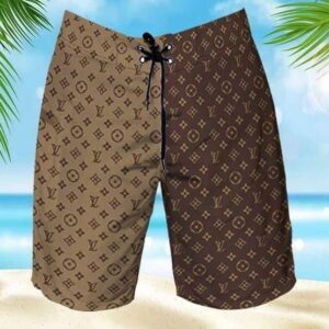 LV Brown Fashion Logo  Brand Shorts For Men Hot 2024 PEA400017