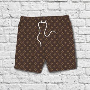 LV Brown New  Brand All Over Print Shorts Pants For Men Hot 2025 PEA400021