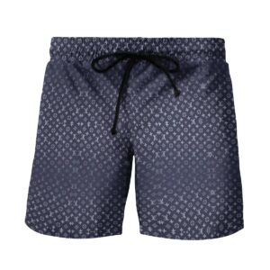 LV navy white logo pattern Beach Shorts Swim Trunks Hot 2024 PEA400023