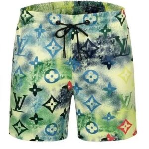 LV LV Green  All Over Print Shorts Pants For Men Hot 2025 PEA400026