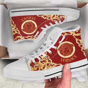 Gianni Versa.ce Red High Top Shoes Sneakers Hot 2026 For Men Women PEA5014