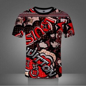 LV Pattern T-Shirt Luxury Brand Outfit For Men Women PEA6006