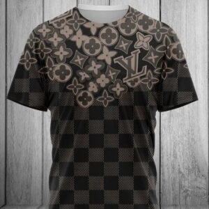 LV Pattern T-Shirt Luxury Brand Outfit For Men Women PEA6007