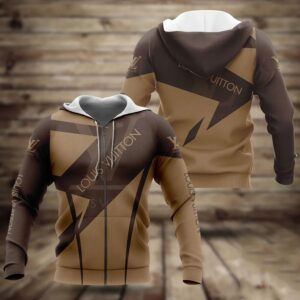 LV Unisex Zipper Luxury Brand Hoodie For Men Women PEA7099