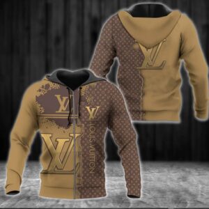 LV Unisex Zipper Luxury Brand Hoodie For Men Women PEA71023
