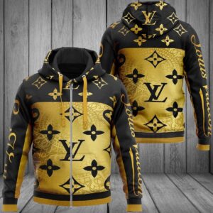 LV Unisex Zipper Luxury Brand Hoodie For Men Women PEA7129
