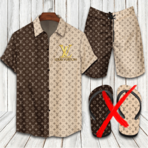 LV Combo Hawaii Shirt, Shorts Hot 2024 – PEA8001