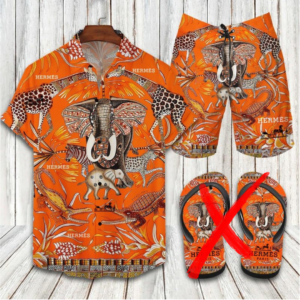 Hermes Combo Hawaii Shirt, Shorts Hot 2024 – PEA8009
