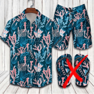 GC Combo Hawaii Shirt, Shorts Hot 2024 – PEA8033