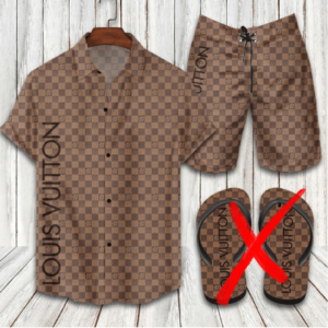 LV Combo Hawaii Shirt, Shorts Hot 2024 – PEA8050
