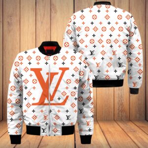 Limited LV Bomber Jacket Luxury Brand Unisex  Gift PEAB11021