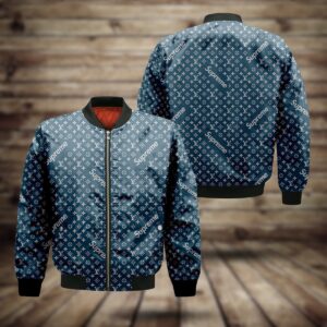 Limited LV Bomber Jacket Luxury Brand Unisex  Gift PEAB11022