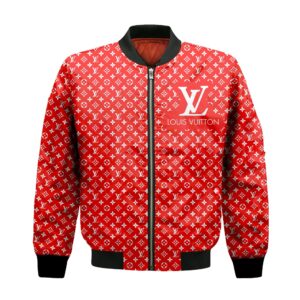 Limited LV Bomber Jacket Luxury Brand Unisex  Gift PEAB11024