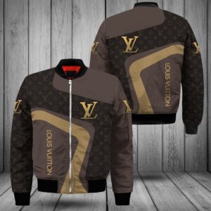 Limited LV Bomber Jacket Luxury Brand Unisex  Gift PEAB11026