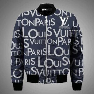 Limited LV Bomber Jacket Luxury Brand Unisex  Gift PEAB11029