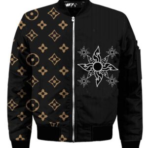 Limited LV Bomber Jacket Luxury Brand Unisex  Gift PEAB11030