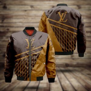 Limited LV Bomber Jacket Luxury Brand Unisex  Gift PEAB11032
