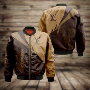 Limited LV Bomber Jacket Luxury Brand Unisex  Gift PEAB11036