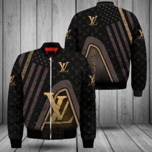 Limited LV Bomber Jacket Luxury Brand Gift PEAB11040