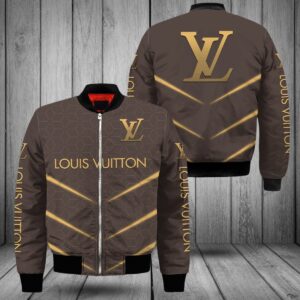 Limited LV Bomber Jacket Luxury Brand Unisex Gift PEAB11041