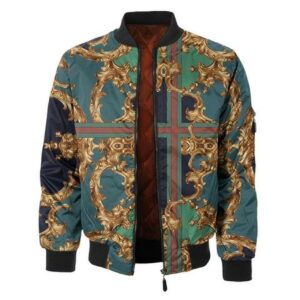 Limited Versa.ce Bomber Jacket Luxury Brand Unisex  Gift PEAB11047